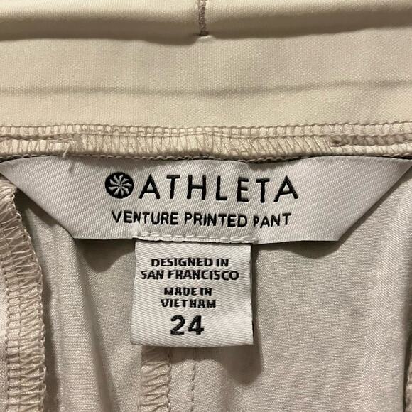 Athleta Women's Plus Size 24 Venture Jogger Pant Printed Tapered Leg Viper Grey - Picture 7 of 16